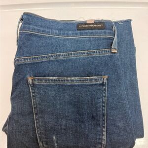 Citizens Of Humanity Straight Leg Dark Blue Denim Jeans